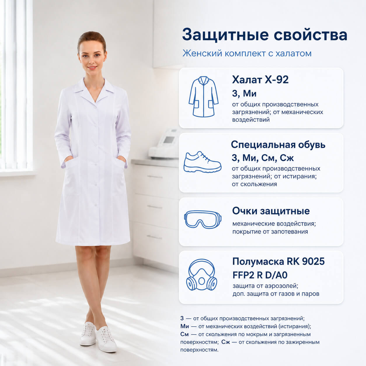 Комплект СИЗ для медицинских работников по ЕТН, приказ № 767н (группа норм А)