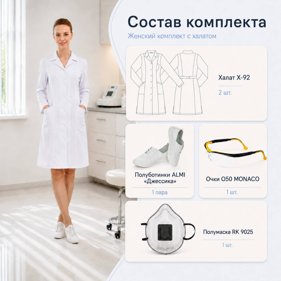 Комплект СИЗ для медицинских работников по ЕТН, приказ № 767н (группа норм А)