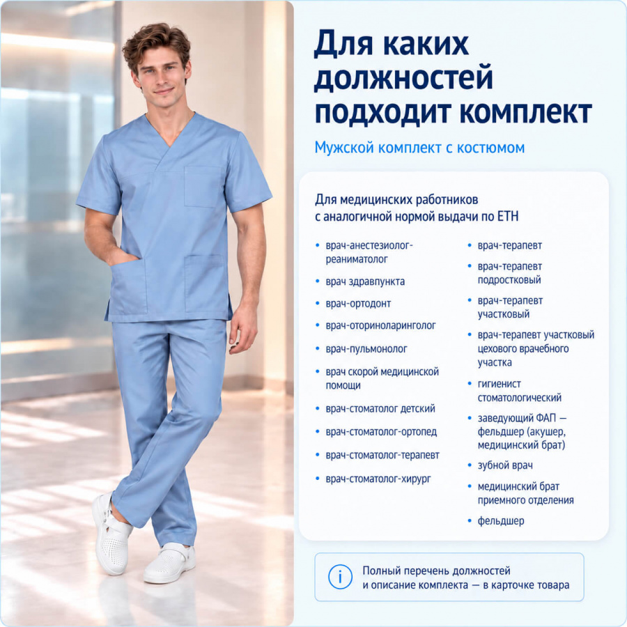 Комплект СИЗ для медицинских работников по ЕТН, приказ № 767н